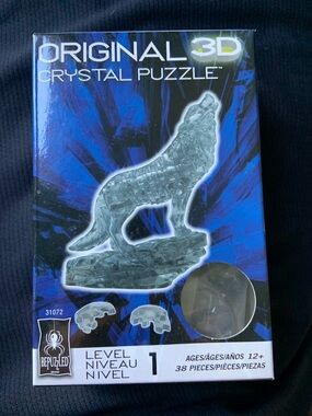Original 3D Crystal Puzzle Wolf